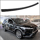 Захисна накладка заднього бампера для Toyota Corolla Cross 2022+ (BLACK MAT нерж.сталь)