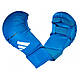 Рукавички для карате Adidas WKF (661.22) Blue без захисту великого пальця XS, фото 2