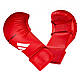 Рукавички для карате Adidas WKF (661.22) Red без захисту великого пальця XS, фото 3