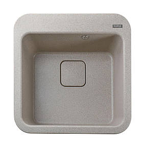 Гранітна мийка Globus Lux BARBORA піщаний 510х510 мм-А0004