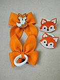 Набір Лисичка резинки заколки Бантики Лиса Лисиця Лисица Лисичка 250 грн, фото 2