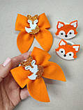 Набір Лисичка резинки заколки Бантики Лиса Лисиця Лисица Лисичка 250 грн, фото 3