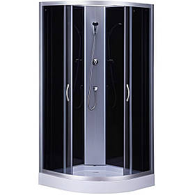 Душовий бокс напівкруглий без даху SAN L90GBS (L90B) BRAVO (3уп.)