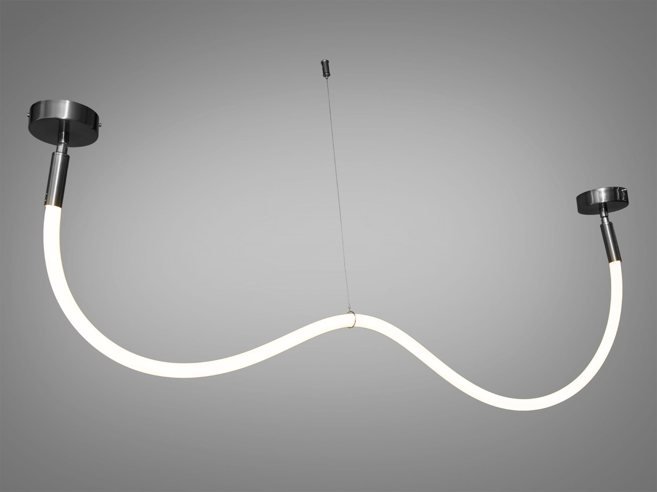 Оригінальна світлодіодна люстра шланг для кухні, чорний хром, 17W SY9610-1500BHR