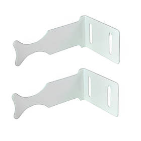 Комплект кронштейнів радіатора CRISTAL NS-1014 (NR-1012W) кутовий білий 45х75х100 мм (2шт)