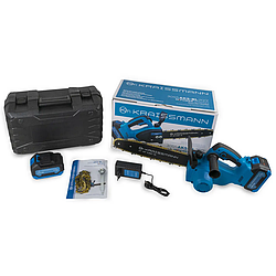 Акумуляторна ланцюгова пила Kraissmann 3055 AKS-BL 20/2 (2 АКБ, зарядка, кейс)