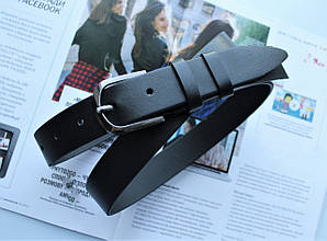 Класичний жіночий ремінь ручної роботи з натуральної шкіри