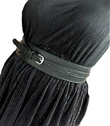 Жіночий модний широкий пояс з натуральної шкіри