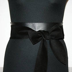 Комбінований пояс пояс натуральна шкіра + замша