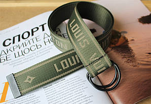 Тренд сезону тканинний ремінь Louis Vuitton хакі
