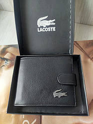 Чоловічий шкіряний гаманець Lacoste