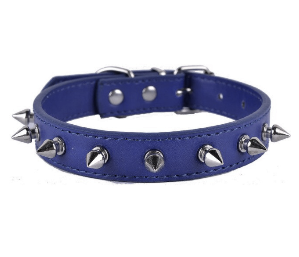 Нашийник з шипами "Lockdog" для невеликих порід собак синій, фото 1