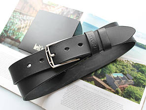 Ексклюзивний жіночий ремінь ручної роботи "LA" з натуральної чорної шкіри