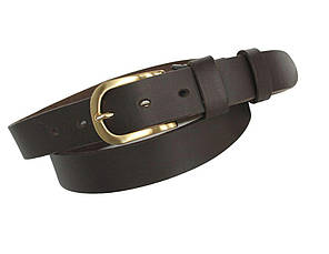 Жіночий ремінь ручної роботи "Marrón" з натуральної коричневої шкіри, ексклюзивний дизайн