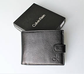 Чоловічий шкіряний гаманець CK у коробці
