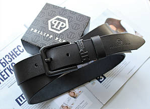 Стильний шкіряний ремінь Philipp Plein чоловічий