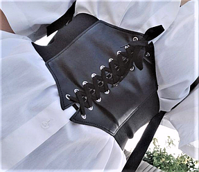 Жіночий пояс корсет чорний