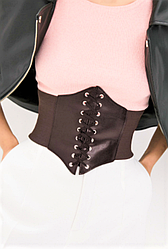 Жіночий пояс корсет коричневий