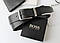Мужской подарочный набор BOSS кошелек + ремень, фото 2