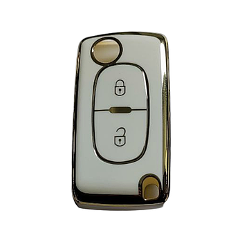 Чохол для ключа CITROEN із золотим обідком