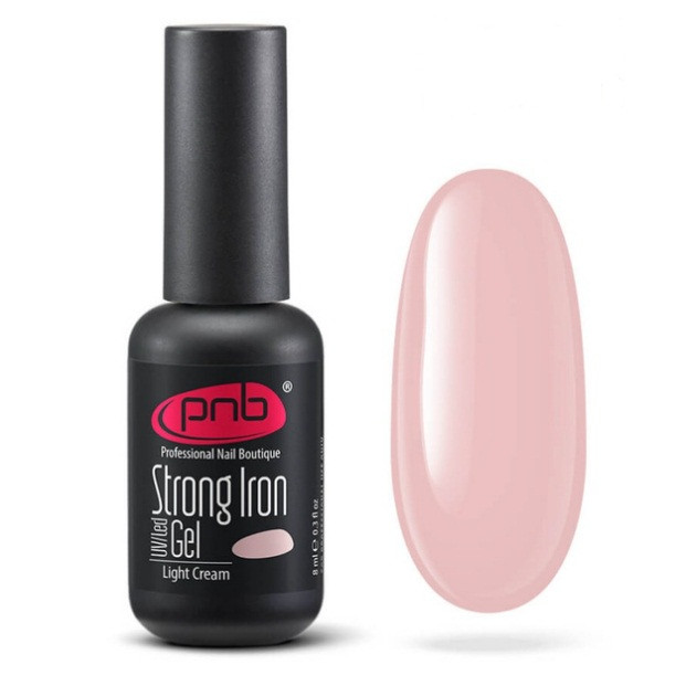 Гель моделюючий PNB Strong iron gel light cream світло кремовий 8 мл
