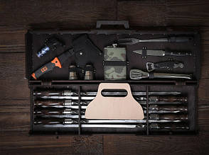 Набір шампурів у кейсі + гравіювання