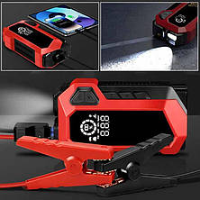 Пусковий пристрій для автомобіля з компресором JUMP STARTER 2000 mAh, фото 4