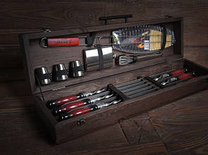 Набір шампурів в кейсі Шашличник