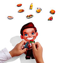 Розвиваюча гра сортер на липучці Наведи лад в кімнаті та нагодуй Ваню 2в1 Ubumblebees дерево 3+ кор 52*36*4см (ПСД271), фото 5