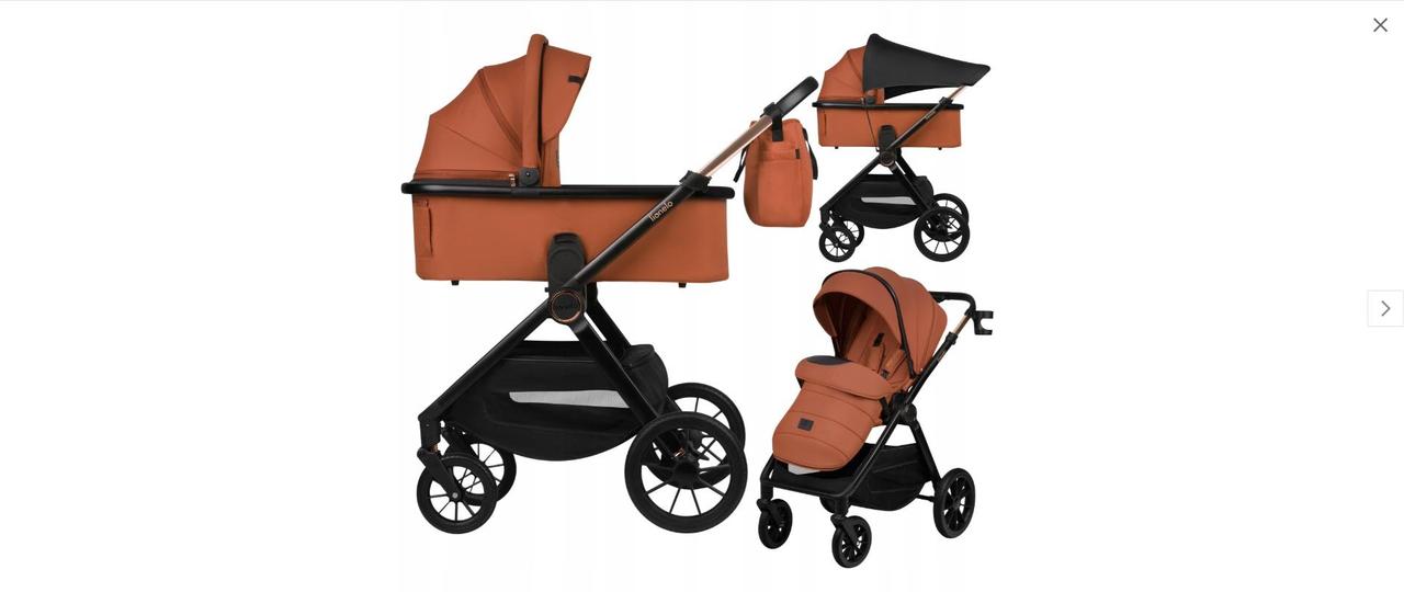 Універсальна коляска 2 в 1 Lionelo MIKA PLUS 2IN1 BROWN RUST, фото 1