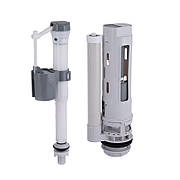 Qtap HY3 (Nando) комплект арматури для бачка унітаза з подвійною круглою кнопкою змиву 4,8 см і клапаном нижнього подавання води, 3/6L