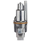 Насос вібраційний 0.25кВт H 75м Q 18л/хв 100мм 10м кабелю верхній вхід WETRON WVM60 (778382) - 28985, фото 3