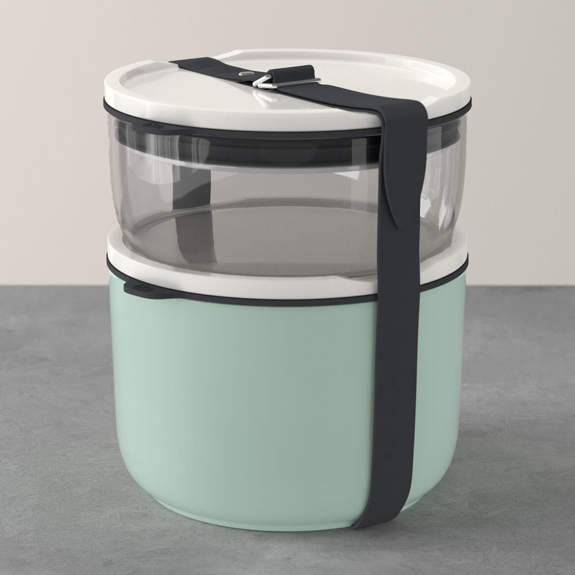 Набір із 2 ланч-боксів Villeroy & Boch To Go 1120 мл з ремінцем для транспортування