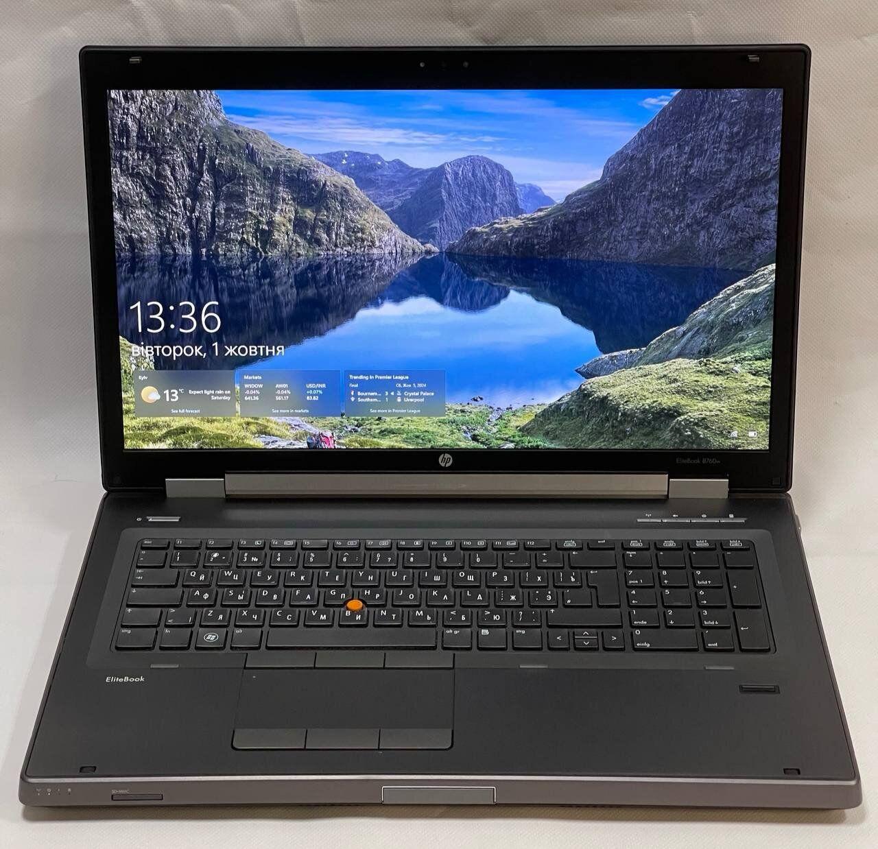 Б/в Ноутбук Б-клас HP EliteBook 8760w 17.3" 1920x1080| i7-2620M| 8GB RAM| 120GB SSD+500GB HDD| FirePro M5950 1GB