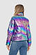 Куртка жіноча демісезонна плащівка, колір різнобарвний, 243R2022-6, фото 4