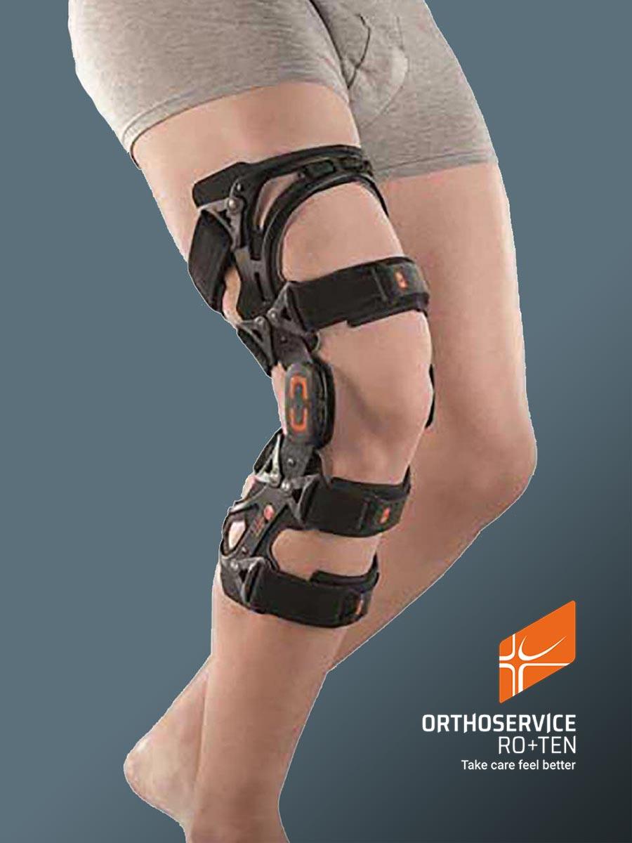 Функціональний ортез колінного суглоба Pluspoint4 (арт.M33040) Orthoservice (Швейцарія) (чорний, L правий), фото 1