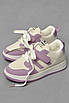 Кросівки дитячі бузкового кольору на шнурівці 190142T Безкоштовна доставка, фото 2