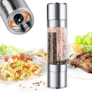 Подвійний млин для перцю та солі механічний, Duo Grinder / Ручний млин для спецій / Подрібнювач спецій, фото 1