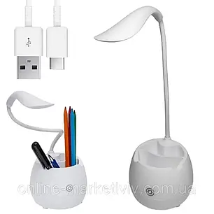 Настільна лампа від USB, SST-817, Біла/Акумуляторна лампа/Лед лампа/світлодіодна лампа, фото 1