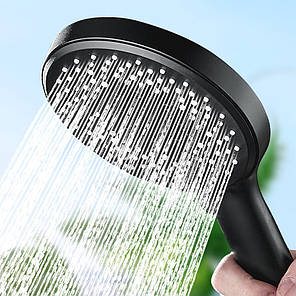 Лійка для душу у ванну + тримач і шланг, Shower set, Чорна, фото 3