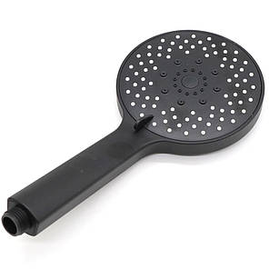 Лійка для душу у ванну + тримач і шланг, Shower set, Чорна, фото 4