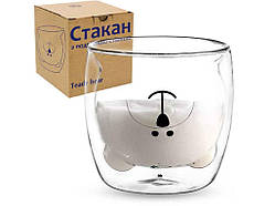 Склянка з подвійною стінкою Teady bear 300мл 202-40 ТМ SNT