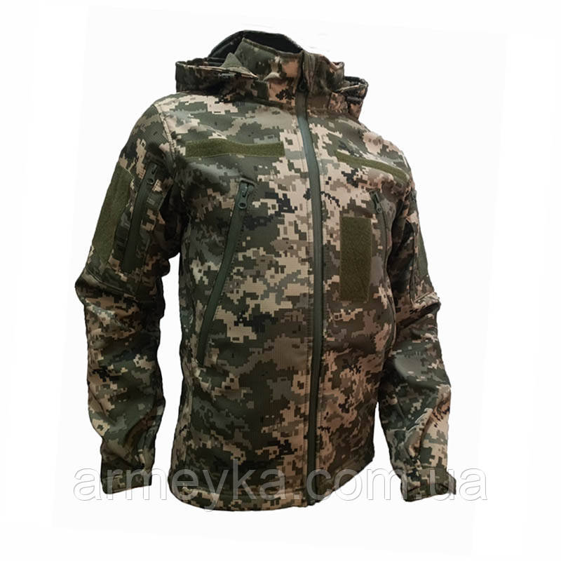 Куртка тактична, вітро/вологостійка softshell micro ripstop мм-14 софтшел UA