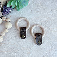 Ручки для кошика wood&leather КОЛІР НА ВИБІР