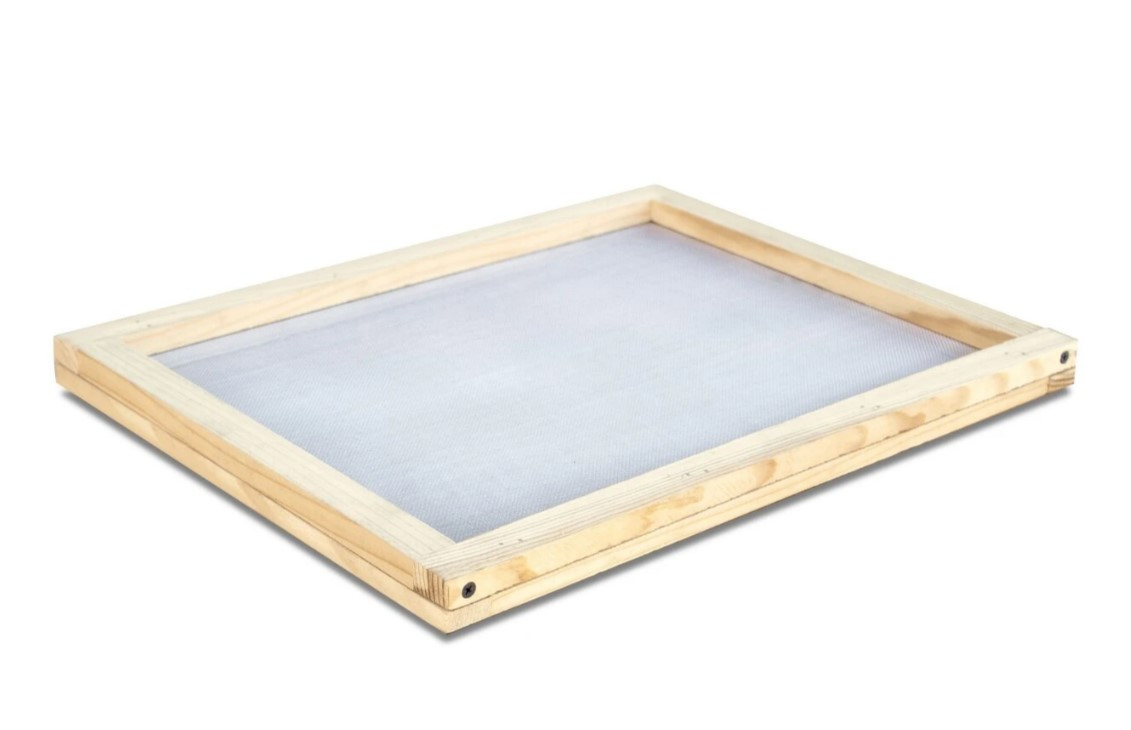 Лоток для пилку, дерев’яний із поліамідною сіткою (360х450мм). Для сушильної шафи міні, фото 1