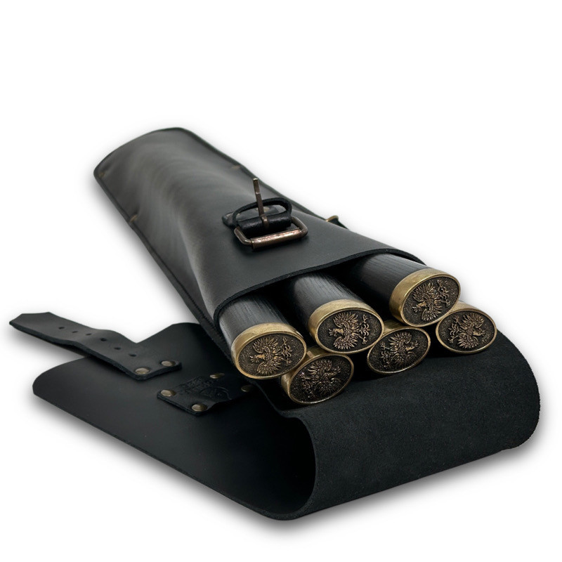 Набір шампурів у чохлі зі шкіри Польський герб BS60, фото 1