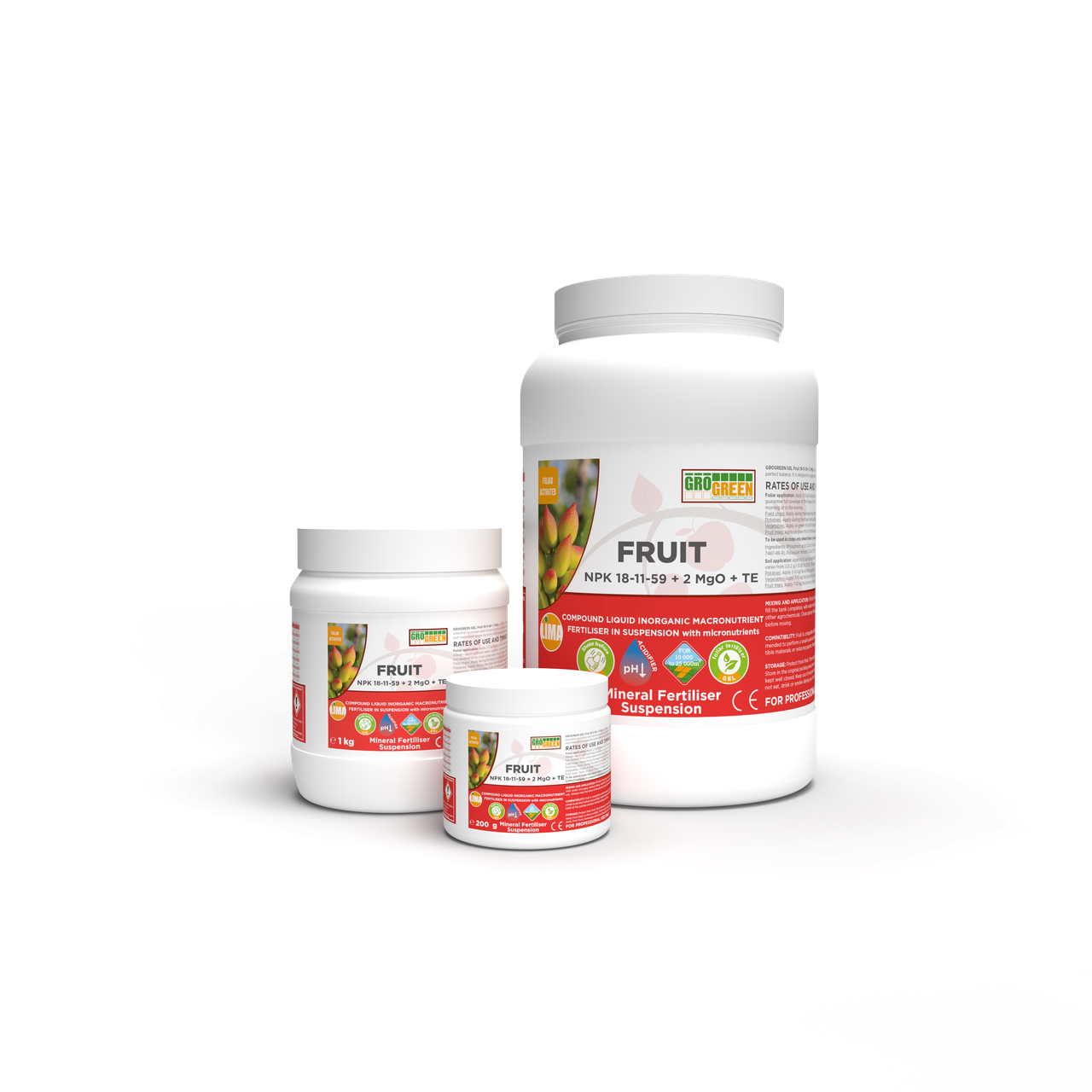 Гель ГроГрін ФРУТ / Fruit NPK 18-11-59 + 2MgO, 5 кг GroGreen Бельгія, фото 1