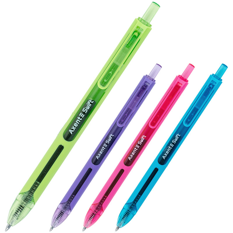 Ручка гелева автоматична Axent Swift AG1119-02-A, 0.7мм, синя