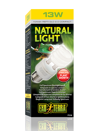 Лампа Exo-Terra Repti Glo Compact E27 5.0, 13 Вт. Флуоресцентна лампа із середнім рівнем випромінювання, фото 1