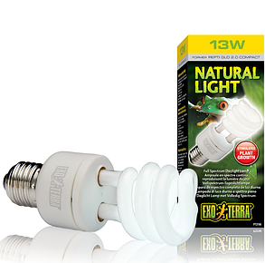 Лампа Exo-Terra Repti Glo Compact E27 5.0, 13 Вт. Флуоресцентна лампа із середнім рівнем випромінювання, фото 3